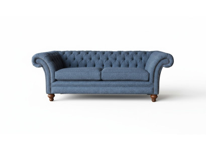 Angļu sala Chesterfield sofa dīvāns biroja mēbeles Trīssējams audekls 230cm dīvāns
