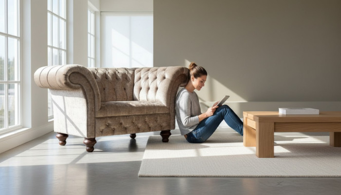 Chesterfield krēsla dīvāns 1-vietīga dīvāna teksta auduma dīvāns polster telpas.