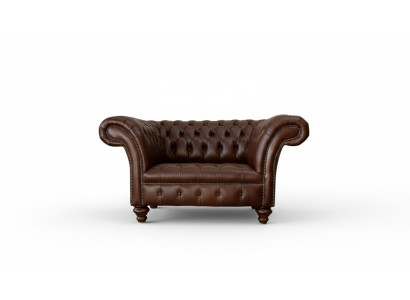Chesterfield Sofa Dzīvojamā istaba Dīvāni Dīvāns Polster Āda Moderns 1,5-vietīgs