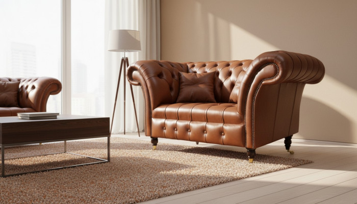 Chesterfield dizaina auduma dīvāns krēsls 1,5 sēdvietu polstermēbeles lounge