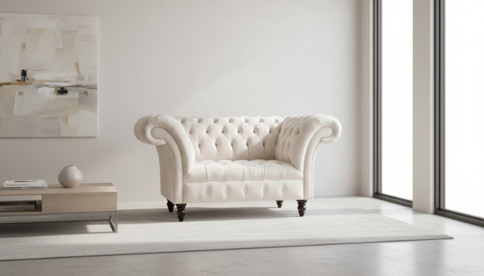 Dīvāns Artek Sofa Tekstils Chesterfield Dīvāni 1,5 Vietējais Viensēta Rozā