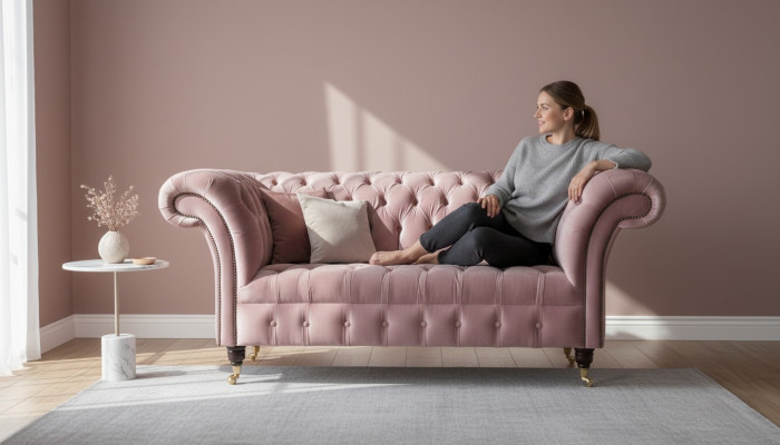 Chesterfield divvietīgs dīvāns ar 2 sēdvietām, mīksta sēdeklene, dīvāns ar divām sēdvietām, dizaina dīvāni.
