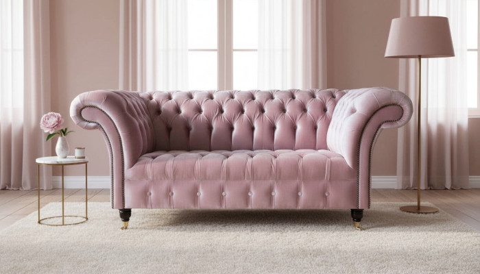 Chesterfield divvietīgs dīvāns ar 2 sēdvietām, mīksta sēdeklene, dīvāns ar divām sēdvietām, dizaina dīvāni.