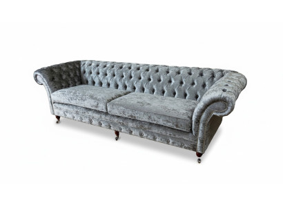 Četrvietīgs dīvāns Sofa 4 vietīgs Chesterfield viesistabas auduma dizaina sēdeklis