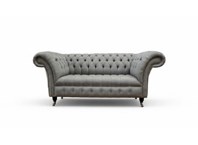 Chesterfield divvietīgs dīvāns, polster sofa, auduma dīvāns, audums, greznība