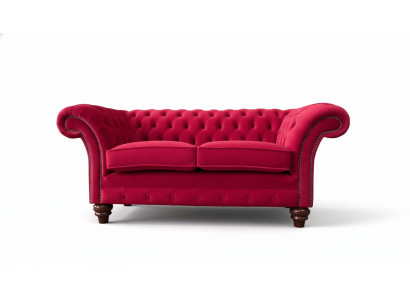 Moderns tekstiļa dīvāns 2 sēdvietas dīvāns ar polsterējumu, luksusa dīvāni Chesterfield.