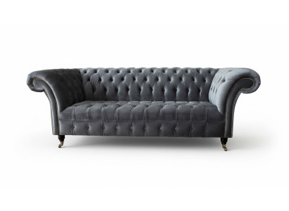 Chesterfield 3 sēdvietu dizaina dīvāns Polster Sofas Couchen tekstila trīsvietīgs