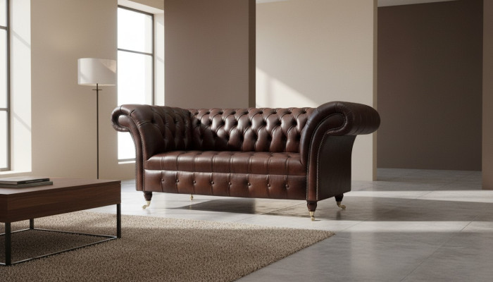 Sēdētspēja Dīvāns Chesterfield Polster Dīvāns 2-vietīgais Āda Tekstils Lounge Jauns