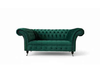 Chesterfield divvietīgā sofa 2-vietīgā dizaina sofa pārklājumi modernai sēdeklim audums