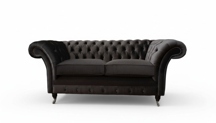 Chesterfield Tekstila dīvāns 2 cilvēku atbalsta dizains luksusa dīvāns auduma dīvāns