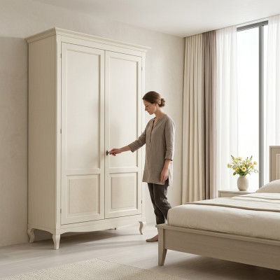 Garderobe Luksusa skapis Mēbeles Modernas guļamistabas skapji Koks