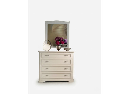 Kumodes ar spoguli, koka komodas mēbeles, moderns skapis, beige 2 gab. Jauns