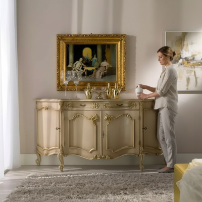 Sideboard Stils Koka mēbeles Komoda Jaunas Itāļu mēbeles dizains