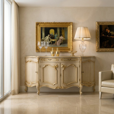 Sideboard Stils Koka mēbeles Komoda Jaunas Itāļu mēbeles dizains