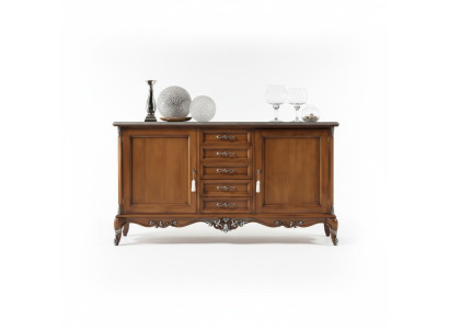 Sideboard Kommode Anrichte Massiv Holz Wohnzimmer Italien Schrank Möbel Plauktu komoda Komoda Masisks koks Viesistaba Itālijas skapis Mēbeles
