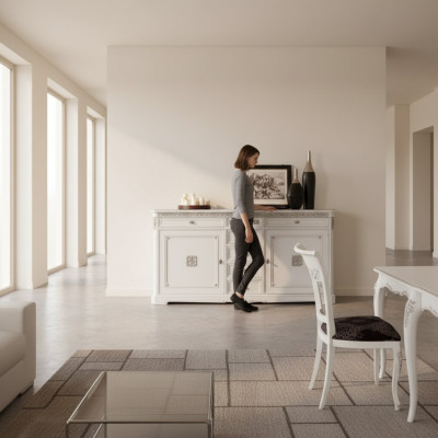 Sideboard Anrichte Massiv Holz Italien Schrank Möbel Kommode Wohnzimmer -> Sideboard Anrichte Masīvkoks Itālija Skapis Mēbeles Kumodē Dzīvojamā Istaba