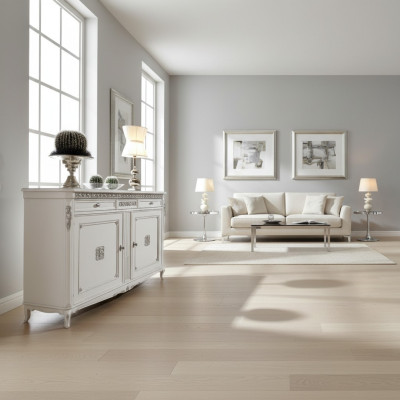 Sideboard komoda Luksusa skapji Dzīvojamā istaba Koks Bāla Klasisks mēbeles