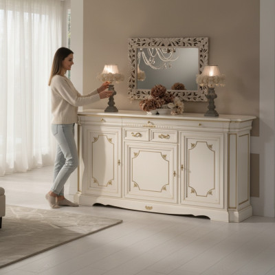 Komoda Sideboard Skapis Koks Kumodes Itāļu mēbeles Masīvs Jauns