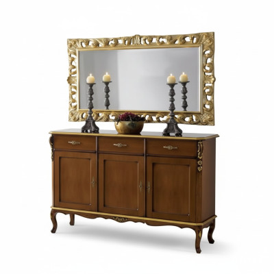 Sideboard koka Itālijas stila mēbeles luksusa komodas klasiskais jaunums