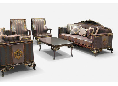 Delux dzīvojamā istaba Dīvāns komplekts 3+3 vietu Moderns Dīvāns Eleganta dzīvojamā Istaba