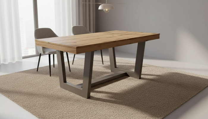 Izklaides galds Koka galds Pagarināms galds 160/240 x 90 x 78 cm Stils Moderns