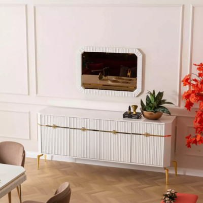 Sideboard Spiegel Dizaina Mēbeles Konsole Koksnes dzīvojamā istaba Dizainers