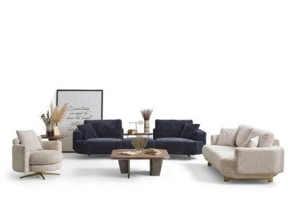 Dzīvojamās istabas dīvānu komplekts 4+3+1 sēdvietu dizaina dīvāns Mēbeles Tekstila apdare Jauns