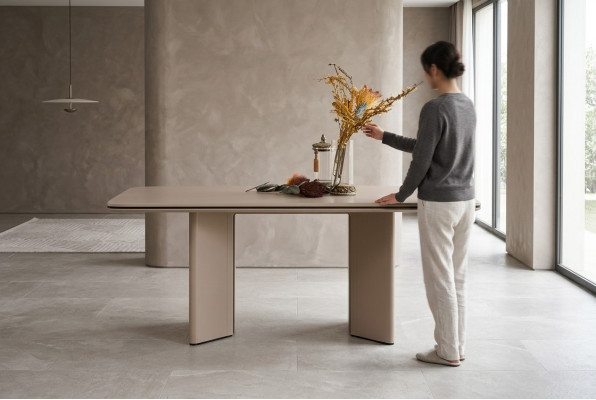 Virtuves platforma Moderne ēdamgalds dizainera koka galdi luksusa un eleganta mēbeles