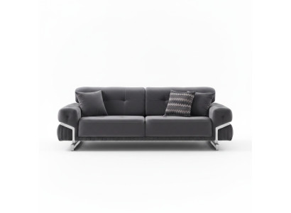 Pilnīga dzīvojamā istaba mētelis Griesti māte grau Polstergruppe DreisitzerLuxusustbaGrey Sofa Complete Living Room Furniture Luxury Upholstered Suite Three-Seater
