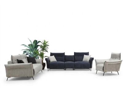 Sofas komplekts Dzīvojamās istabas dīvāns komplekts Polster mēbeles Luksusa krēsls Moderns dizains Jauns
