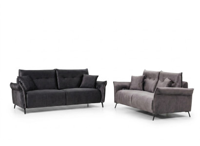 Sofas komplekts 2 gab. Dzīvojamā istaba 2 dīvāni Kanapes Trīsvietīgas modernas mēbeles