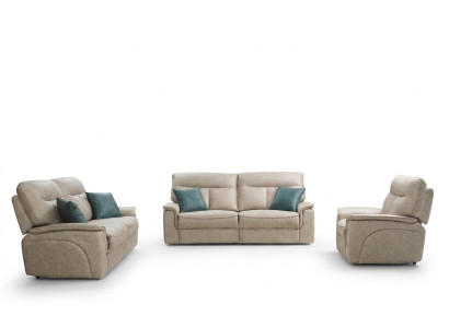 Dizainera divguļama sofa komplekts 3 gab. Moderns mīkstie mēbeļu komplekts dzīvojamistabai.