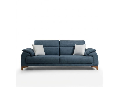 Dīvāns sofa Dzīvoklis Moderns Mēbeles Trīsvietīgs Zils Pārklāts dīvāns Dizains