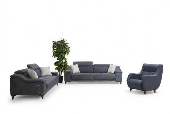 Sofas komplektā Moderns viesistaba Tekstils Dīvāns Luksusa apģērbs