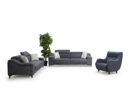 Sofas komplektā Moderns viesistaba Tekstils Dīvāns Luksusa apģērbs
