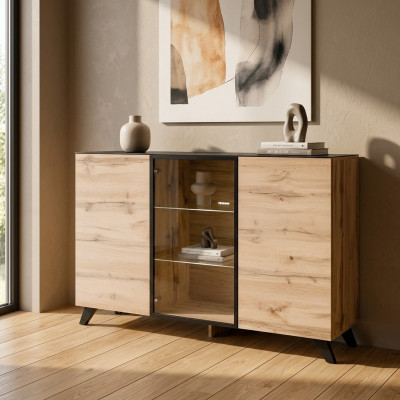 Koka komode Moderns dizains Sideboards viesistaba Iekārtojums Jauns