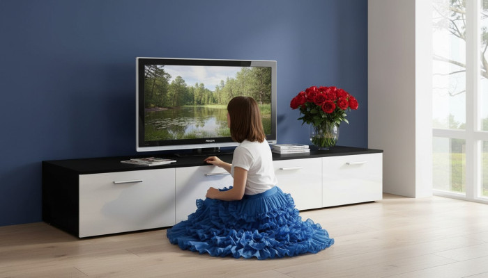 TV statīvs RTV Lowboard dizainera koka mēbeles modernam dzīvojamā istabai