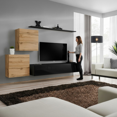 Dizainera dzīvojamā istaba Wohnzimmermöbel sienas plaukti luksusa TV stends sideboard Modern