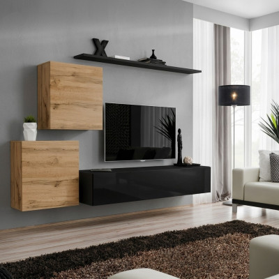 Dizainera dzīvojamā istaba Wohnzimmermöbel sienas plaukti luksusa TV stends sideboard Modern