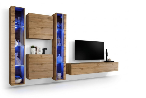 Braun dzīvojamais sienas skapītis Moderns sienas skapītis Luxus mēbeles Sienas komplekts