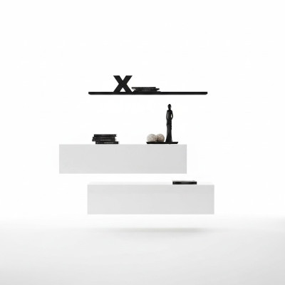 Mūsdienīgs galds Living Room Wall Shelf Wall Cabinet White Luxury Furnishings Designer