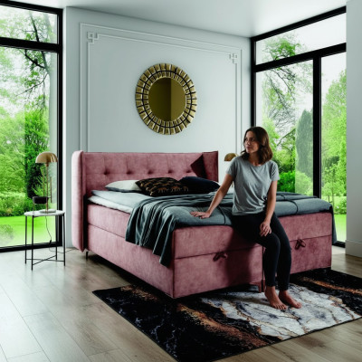 Guļamistabas mēbeles Gulta ar kārbinu 160x200 cm Moderns dizains Iekārtojums