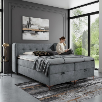 Boxspring gulta 160x200 cm Polstermöbel Luxus Bett Schlafzimmer Stil Modern