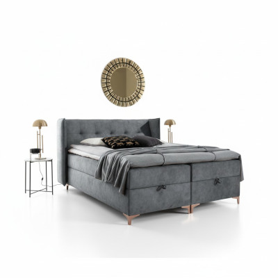 Boxspring gulta 160x200 cm Polstermöbel Luxus Bett Schlafzimmer Stil Modern