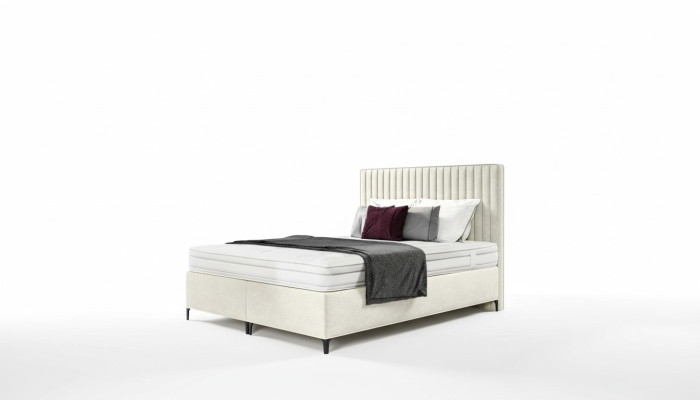 Dizainera gulta Divguļamā gulta Luksusa guļamistabas auduma gulta 160x200cm Modernais stils