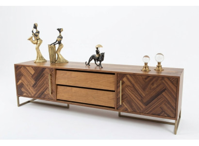 Braun TV statīvs RTV Sideboard Dzīvojamās istabas mēbeles Moderns luksuss Jauns