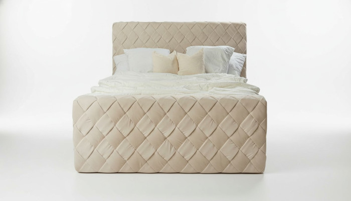 Luksusa gultas ModeRnas gultas karkass 180x200 cm dizaina guļamistabas mēbeles galvadslauks