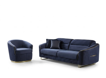 Sofas komplekts 3+1 vietu mēbeles Moderns dizains Jauns 2 gabalu auduma dīvāns