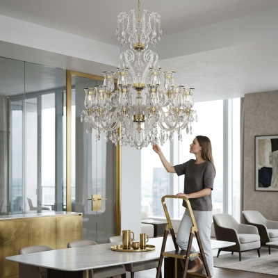 Dizainera lielformāta gaisma moderne luksusa apgaismojuma lampa istabai