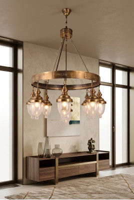 Lustra Pakarzplīšu Lustra Kristāllampa Griestu lampa Lampas 80x125
